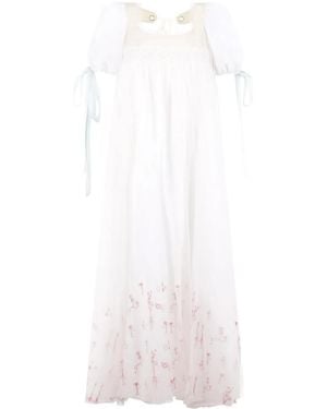 Rabbit Yuyan Sheer Midi Dress - White