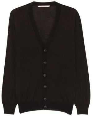 hindustrie Cardigan Boutonné À Col V - Noir