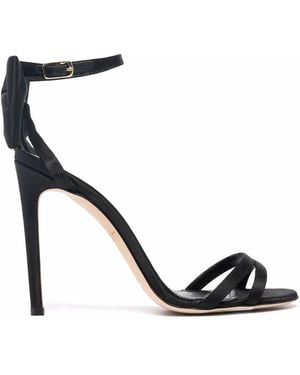 Dee Ocleppo Bow-Detail Leather Sandals - Black