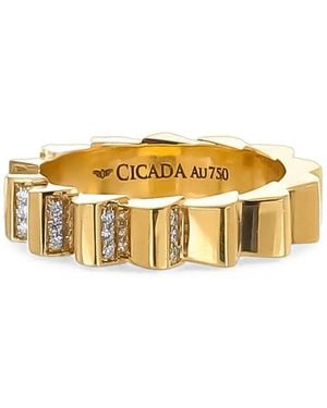 Cicada Jewelry Diamond Ring - Metallic