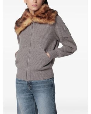 Moose Knuckles Corina Cardigan Mit Reißverschluss - Grau
