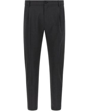 Department 5 Pleated-Wool Trousers - Black