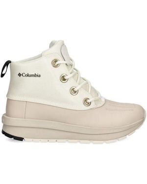 Columbia Lace-Up Rubber-Sole Boots - Natural