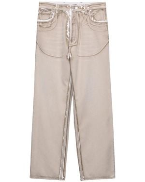 Prada Bull Denim Five-Pocket Jeans - Grey