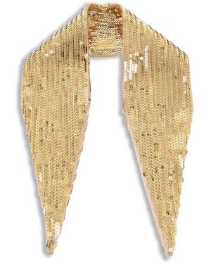 DSquared² Sequin-Embellished Scarf - Natural