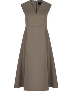 Gran Sasso V-Neck Dress - Brown