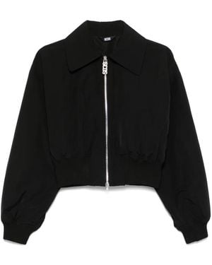 Gcds Lounge-Logo Bomber Jacket - Black