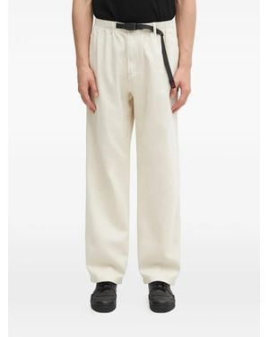 Gramicci Hemp Straight Fit Belted Trousers - White