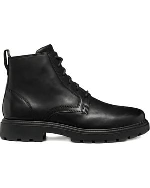 Geox Spherica Ec7 lace-up leather boots - Negro