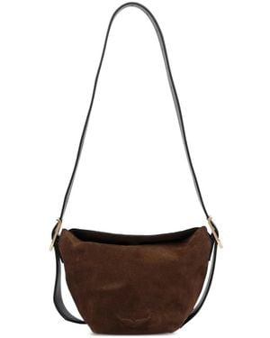 Zadig & Voltaire Baby Jane Suede Crossbody Bag - White