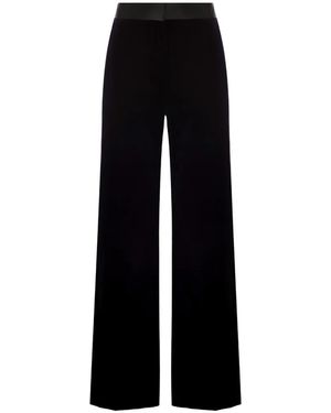 Victoria Beckham Pantalones Rectos Alina - Negro