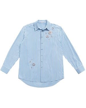 Area Striped Shirt - Blue