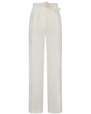 Herno Bow-Detail Pants - White