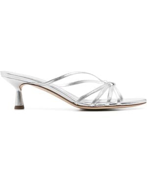 Aeyde Mules Abby 55Mm - Bianco