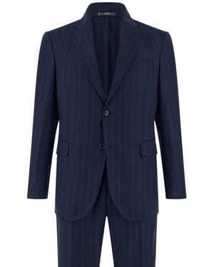 BOGGI Pinstripe Suit - Blue