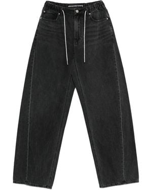 Alexander Wang Logo-Patch Jeans - Grey