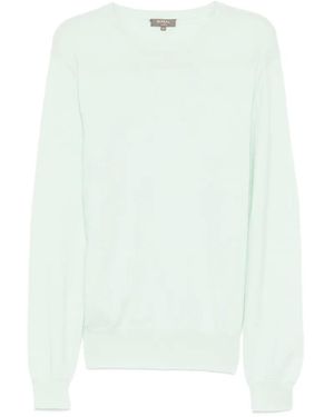 N.Peal Cashmere Oxford Jumper - White