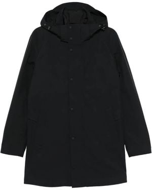 Paul & Shark Hooded Snap-Fastening Jacket - Black