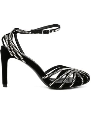 Bibi Lou Römersandalen Mit Kristallen - Schwarz
