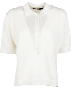 Seventy Short-Sleeve Buttoned Polo Shirt - White