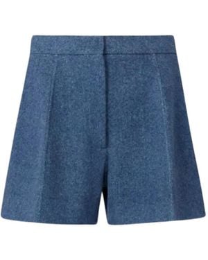 Sportmax Runway Wool Shorts - Blue