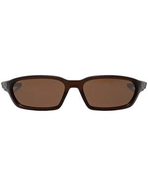 Oakley Terraforma Rectangle-Frame Sunglasses - Brown