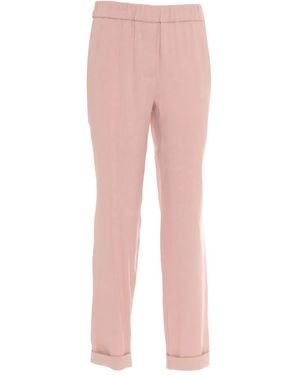 Lorena Antoniazzi Elasticated-Waist Pants - Pink