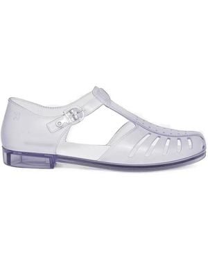 Melissa Aranha 79 Ii T-Bar Caged Flat Pumps - White
