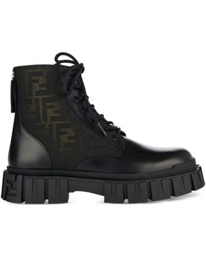 Fendi Force Biker Boots - Black