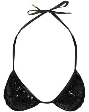 Tom Ford Triangel-Bikinioberteil Mit Pailletten - Schwarz