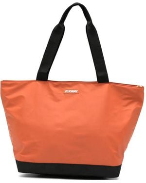K-Way Logo Tote Bag - Orange