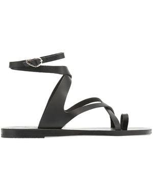 Ancient Greek Sandals Demi Leather Flat Sandals - White