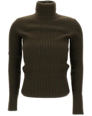 Max Mara Geribbelde Coltrui - Groen