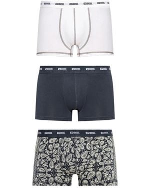 DIESEL Logo-Waistband Boxers (Pack Of Three) - White