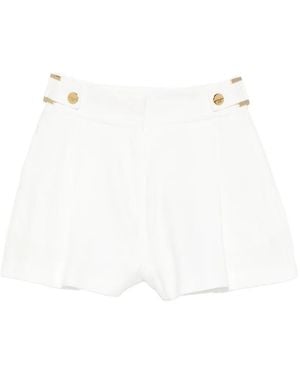 Elisabetta Franchi Short Boutonné - White