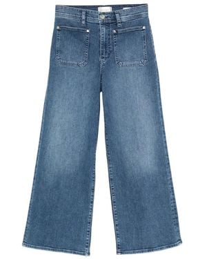 FRAME Jeans Le Slim Palazzo Con Tasche Applicate - Blu