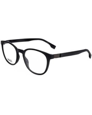 BOSS Round-Frame Glasses - Black