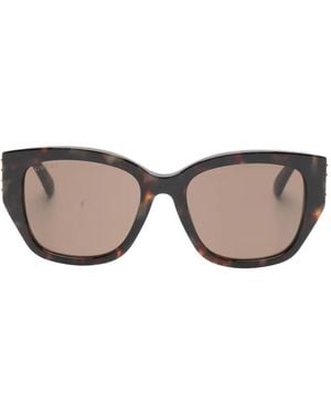 Gucci Square-Frame Logo-Detail Sunglasses - Grey