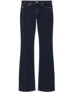 RE/DONE Jeans Svasati Baby Boot A Vita Media - Blu