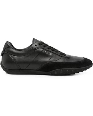 Tod's Logo-Debossed Panelled Trainers - Black