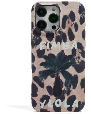 Bimba Y Lola Iphone 16 Pro Max Animal-Print Phone Case - Grey
