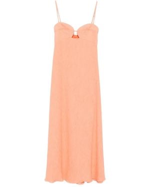 Johanna Ortiz Robe Dream Spinner À Coupe Mi-Longue - Pink