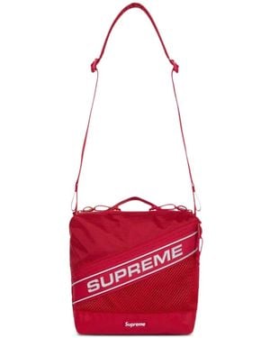 Supreme ロゴ ショルダーバッグ - レッド
