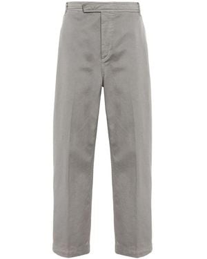 Thom Browne Cotton Twill Utility Trousers - Grey