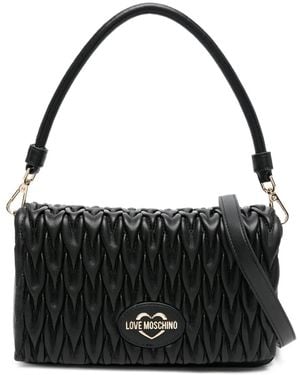 Love Moschino Borsa A Spalla Con Logo - Nero