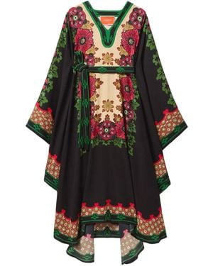 La DoubleJ Kleid Mit Blumen-Print - Schwarz