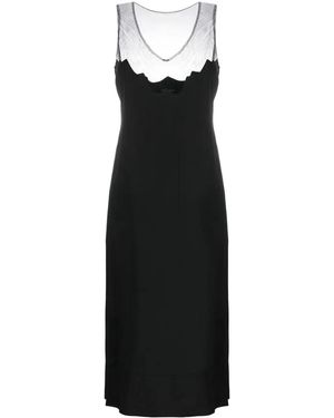 Simone Rocha Sleeveless Midi Dress - Black