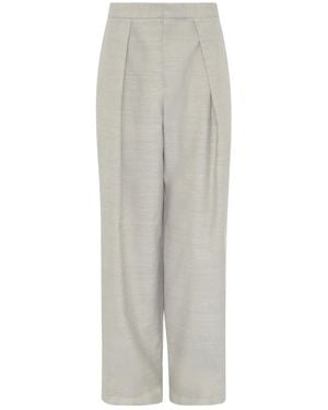 JW Anderson Pantalon Plissé À Poches Zippées - Gris