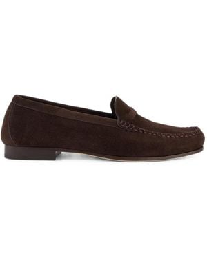Malone Souliers Mocassins Knightsbridge En Daim - Blanc