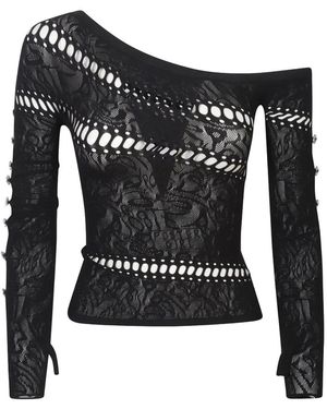 Poster Girl Top Ivy Con Aberturas - Negro